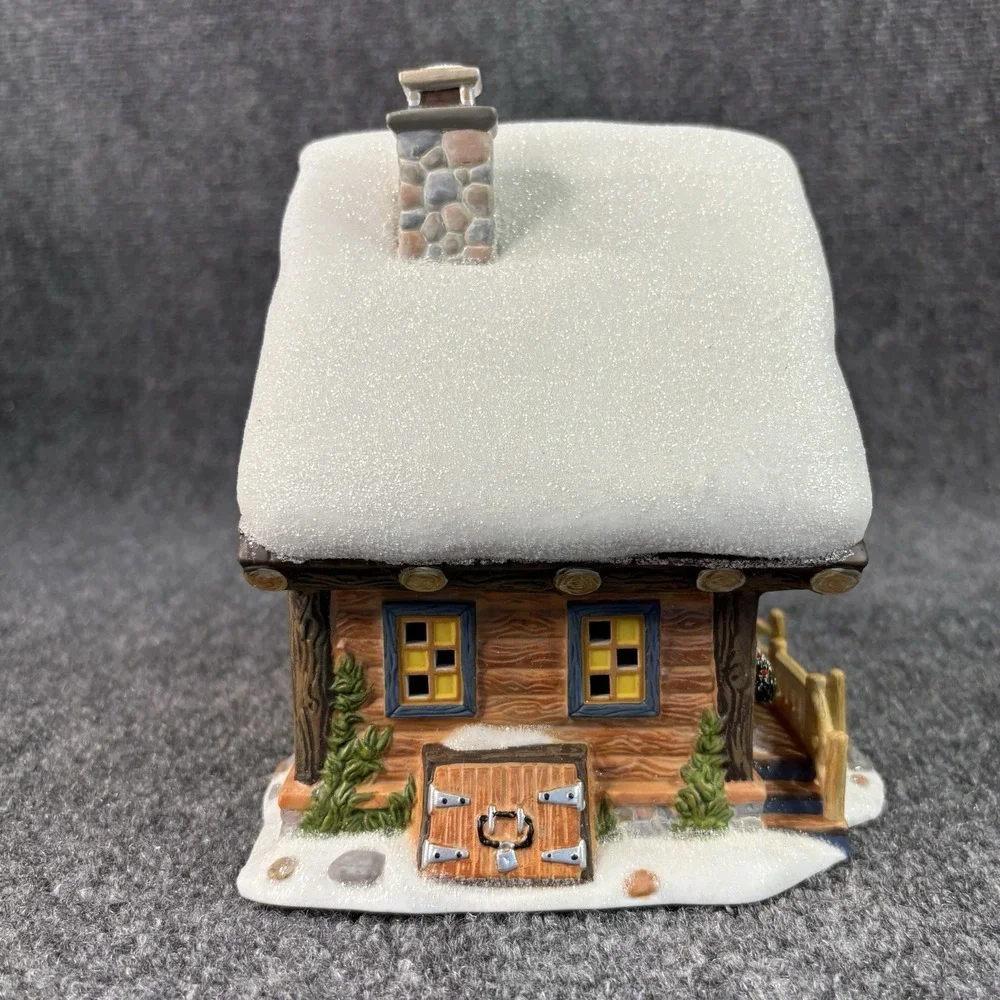 Department 56 Pine Isles Lodge Simple Traditions in orig box Winter Ski Cabin